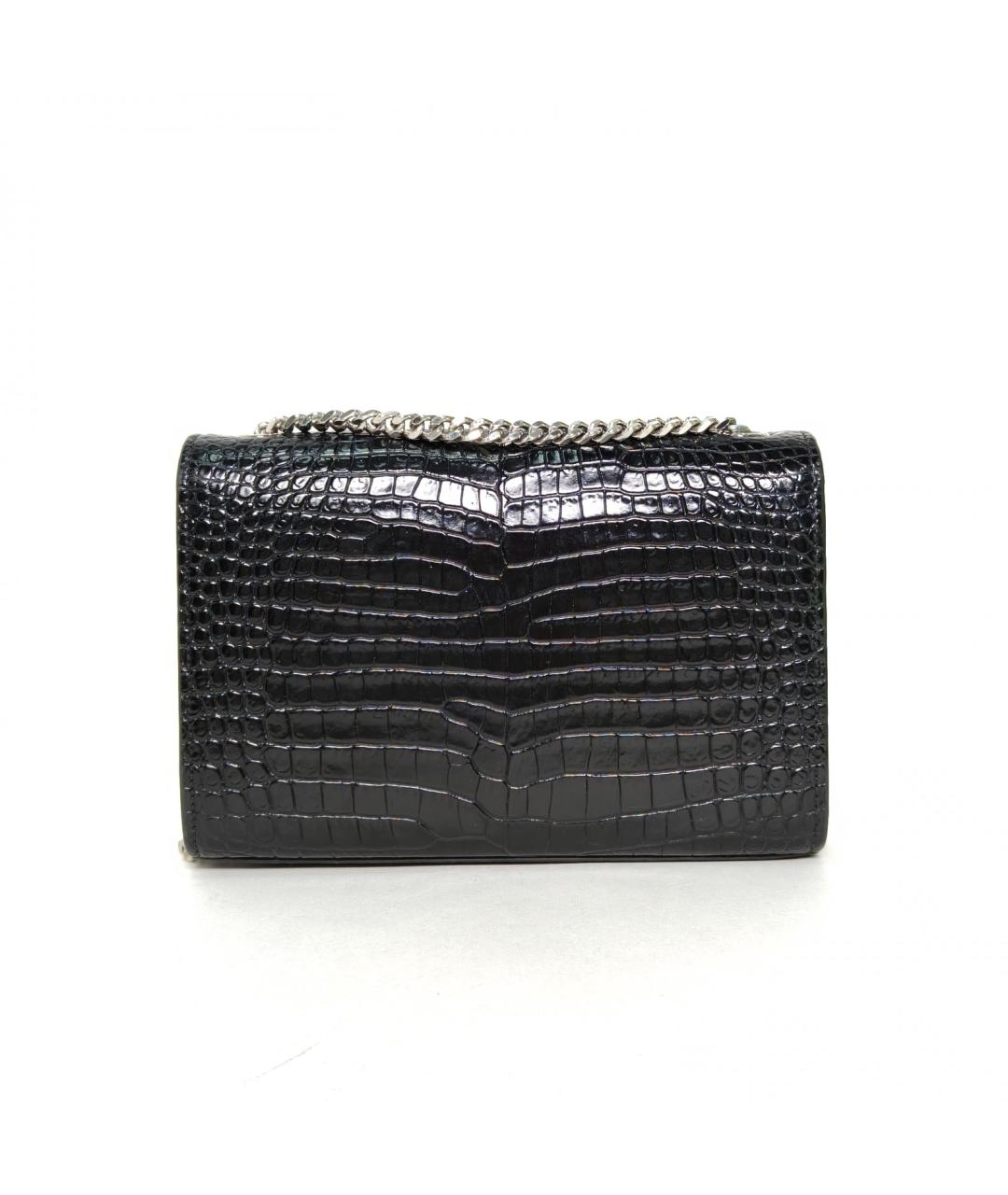 SAINT LAURENT Черная кожаная сумка через плечо, фото 4