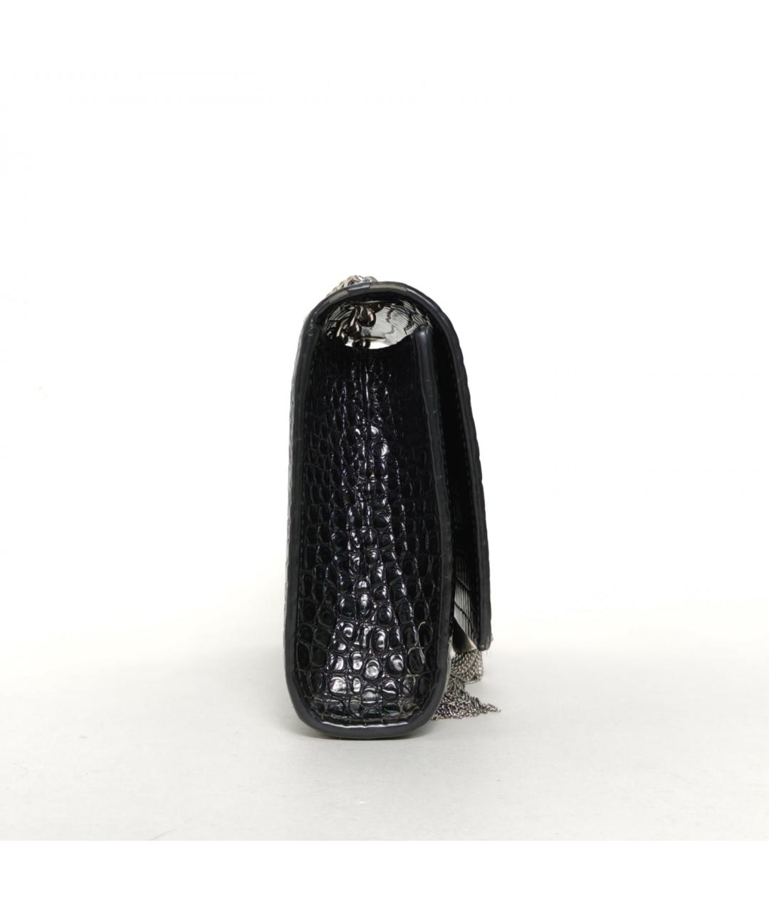 SAINT LAURENT Черная кожаная сумка через плечо, фото 3