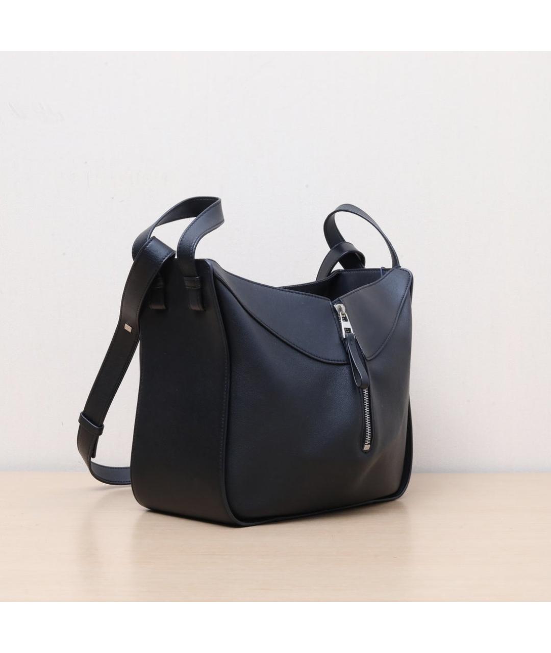 LOEWE Черная кожаная сумка через плечо, фото 5