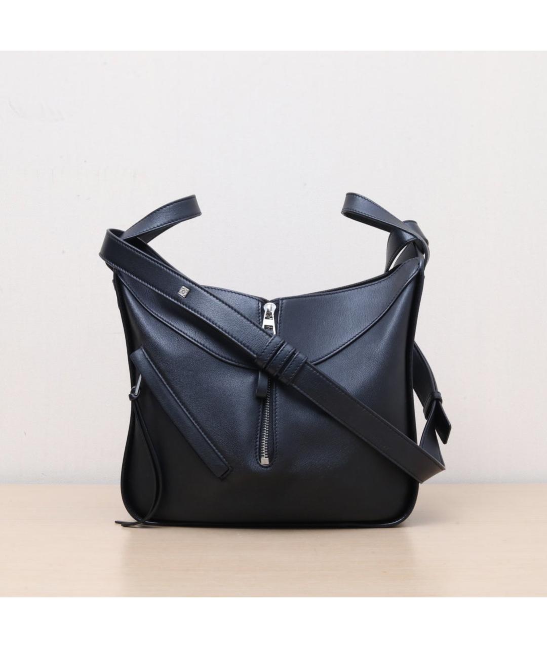 LOEWE Черная кожаная сумка через плечо, фото 2