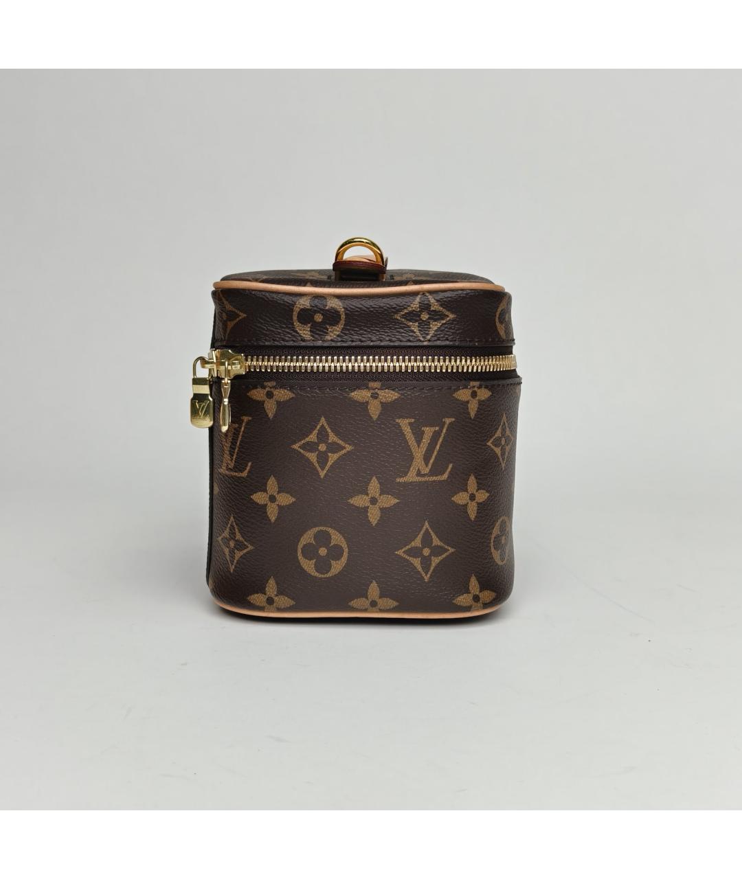 LOUIS VUITTON Коричневая косметичка, фото 5