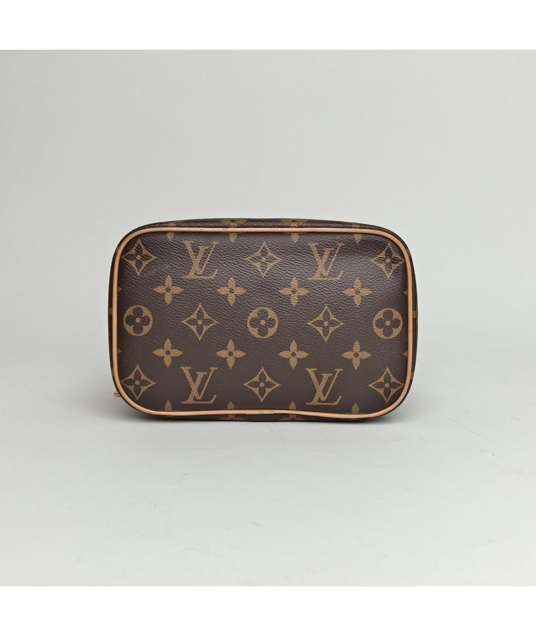 LOUIS VUITTON Коричневая косметичка, фото 6