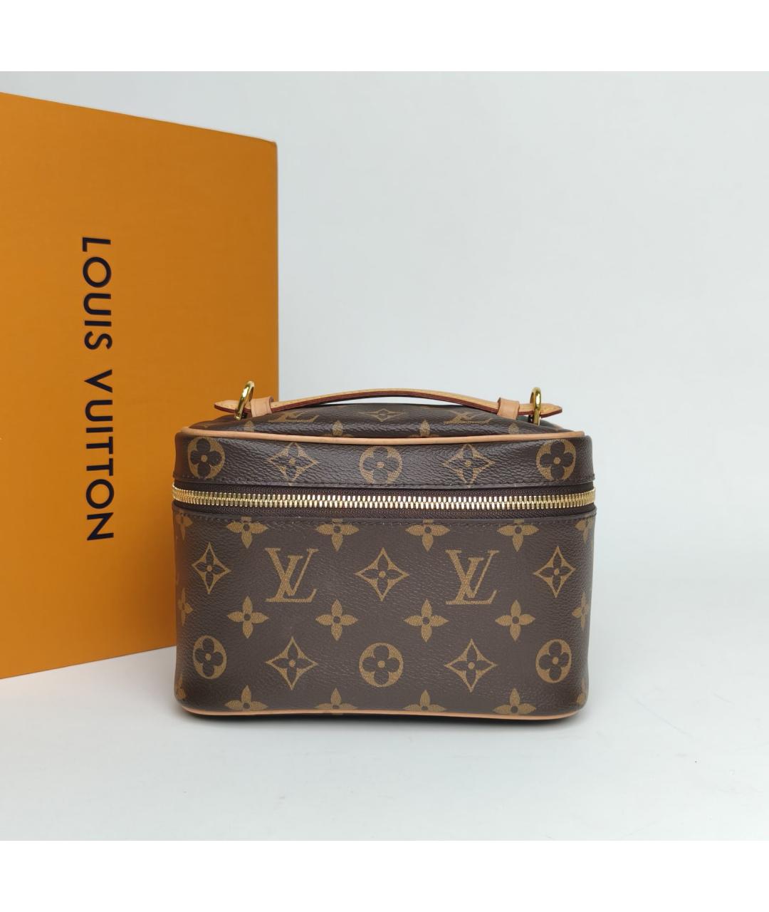 LOUIS VUITTON Коричневая косметичка, фото 9