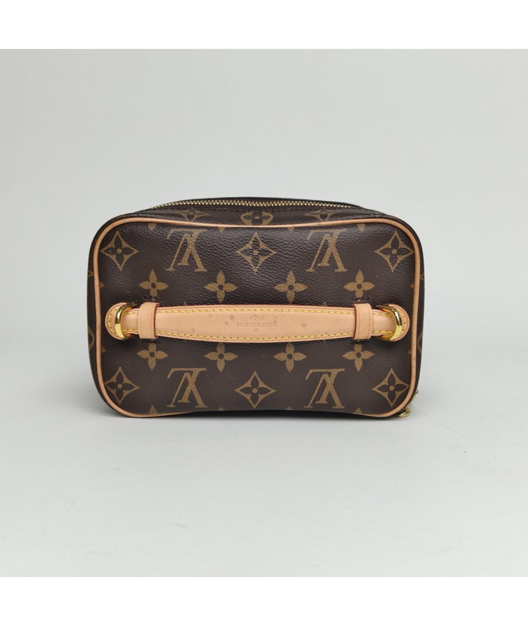 LOUIS VUITTON Коричневая косметичка, фото 7