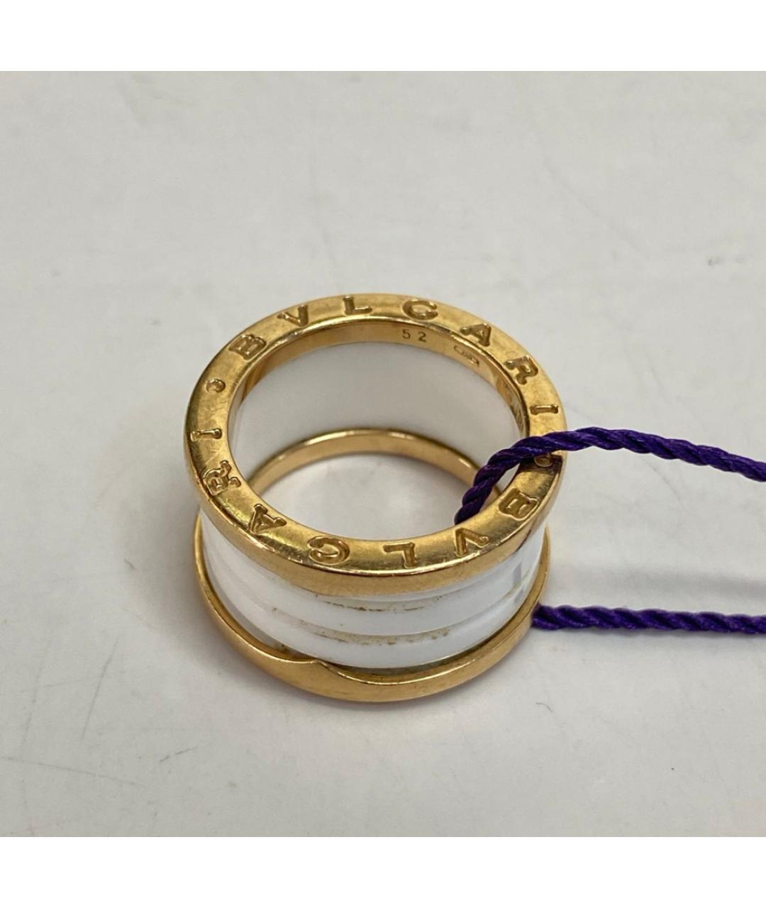 BVLGARI Белое кольцо из розового золота, фото 6