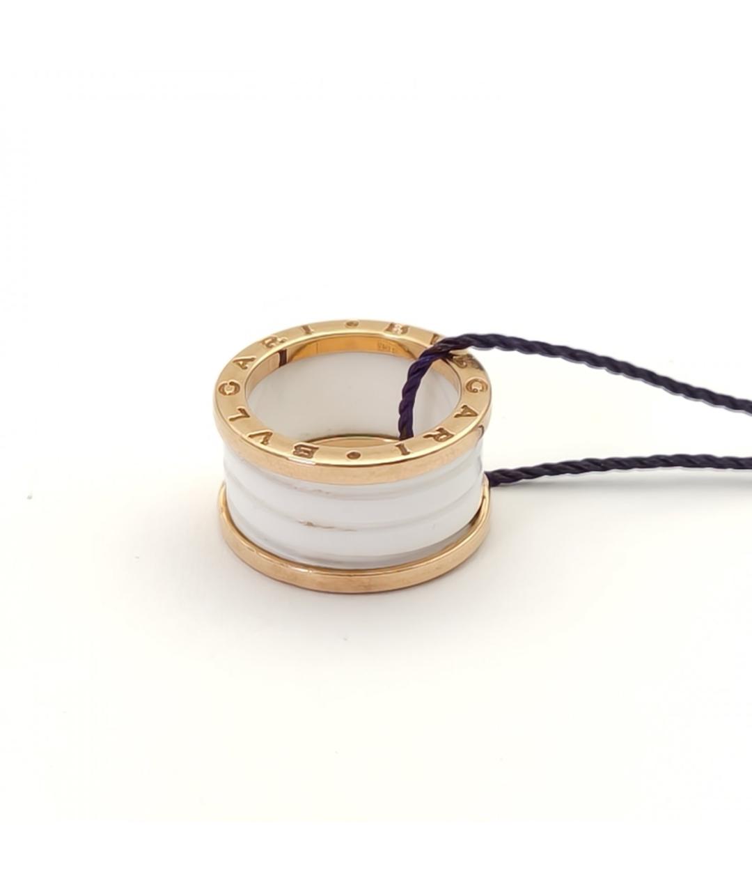 BVLGARI Белое кольцо из розового золота, фото 4