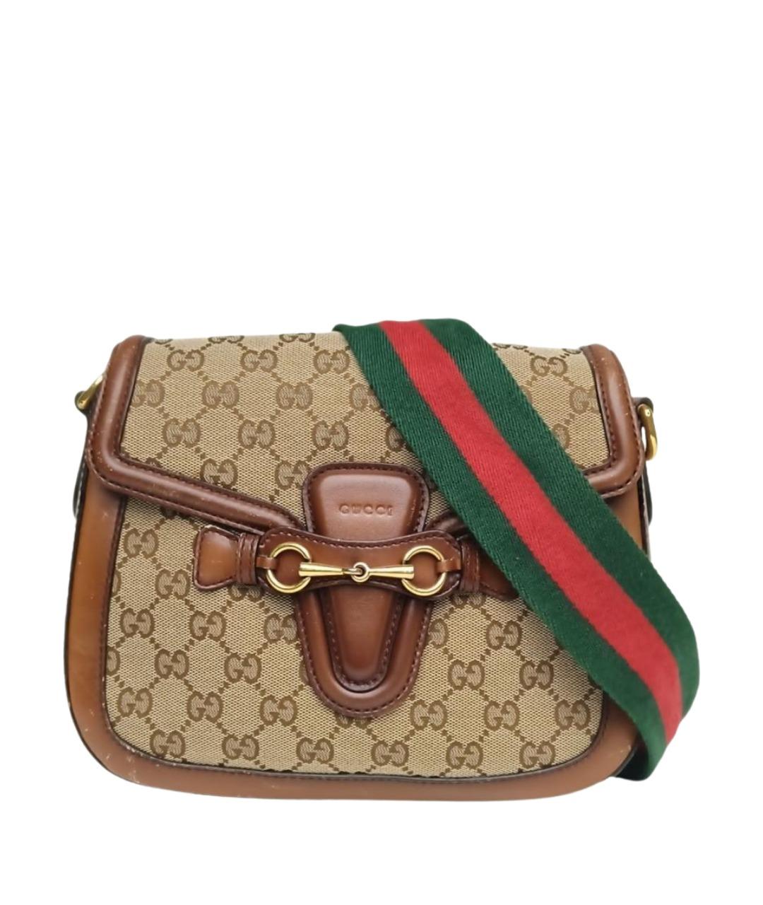 GUCCI Коричневая сумка через плечо, фото 1