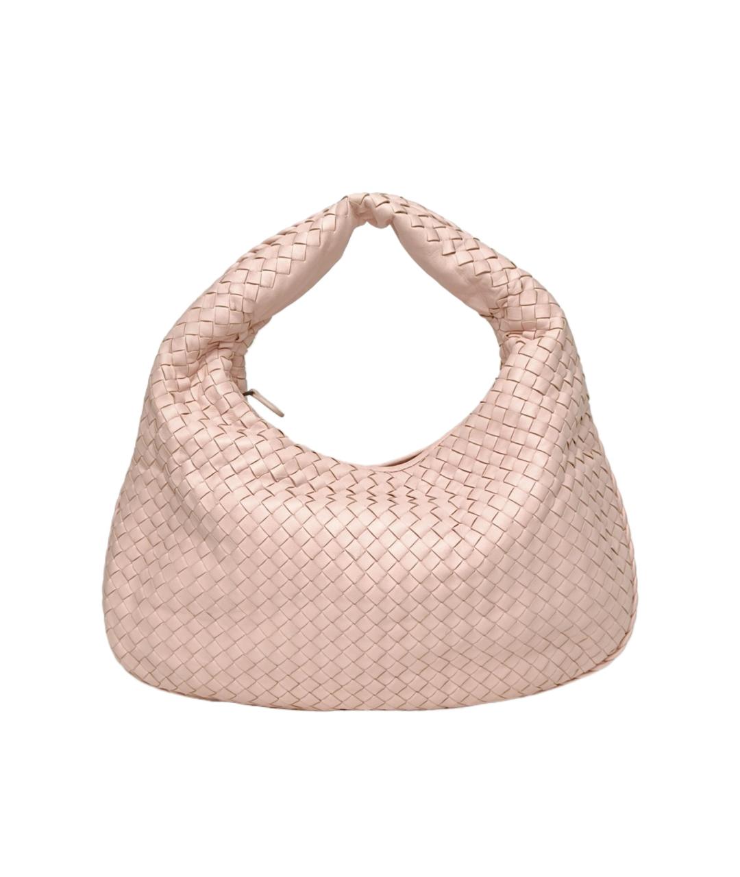 BOTTEGA VENETA Розовая кожаная сумка через плечо, фото 3