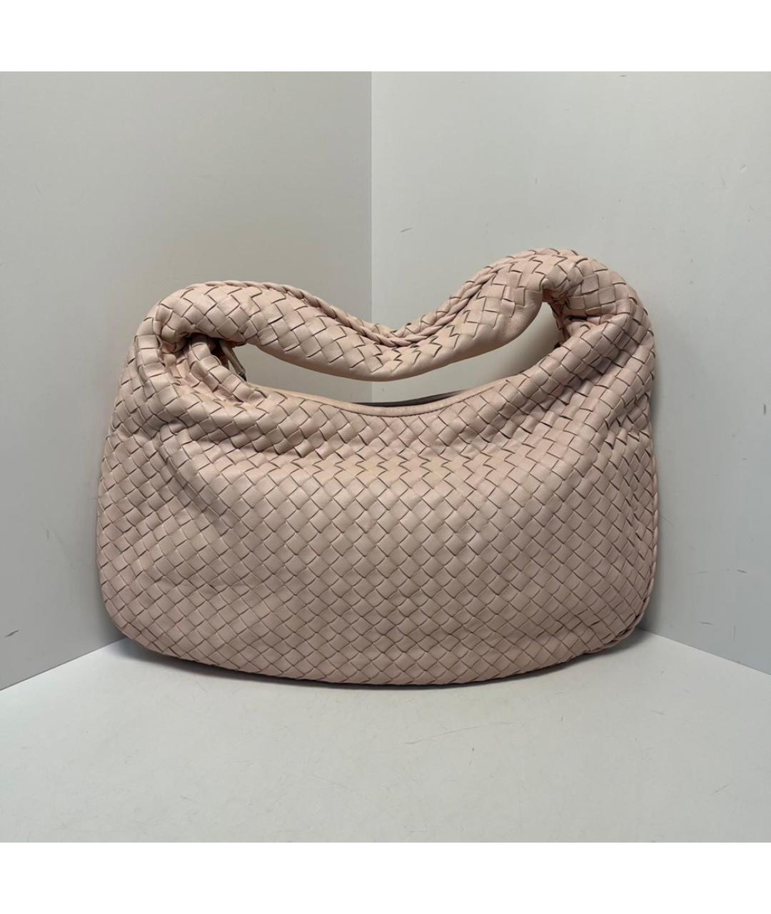 BOTTEGA VENETA Розовая кожаная сумка через плечо, фото 2