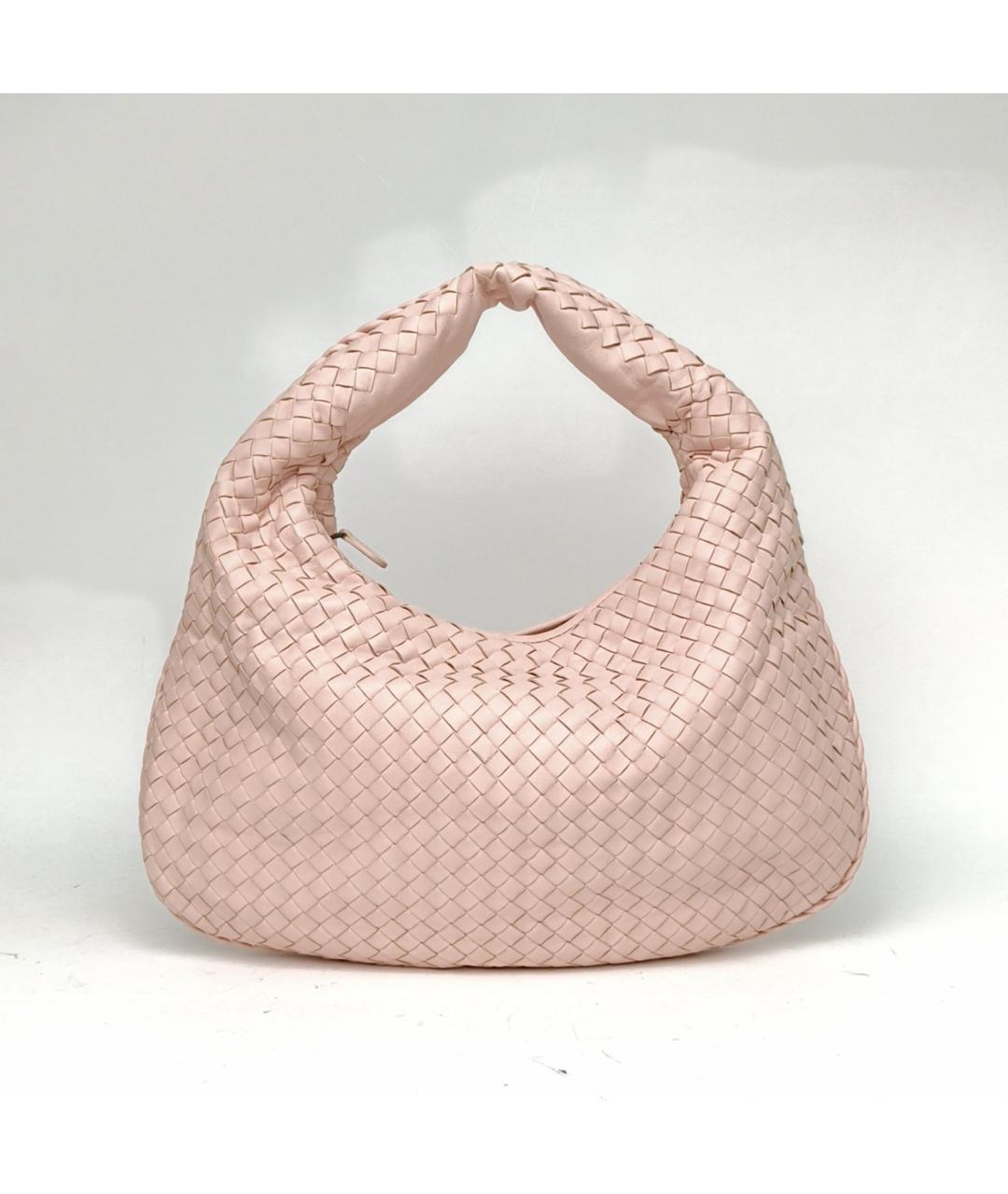 BOTTEGA VENETA Розовая кожаная сумка через плечо, фото 6