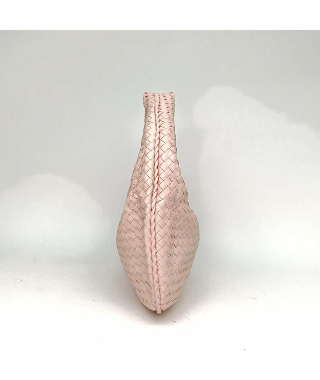 BOTTEGA VENETA Розовая кожаная сумка через плечо, фото 5