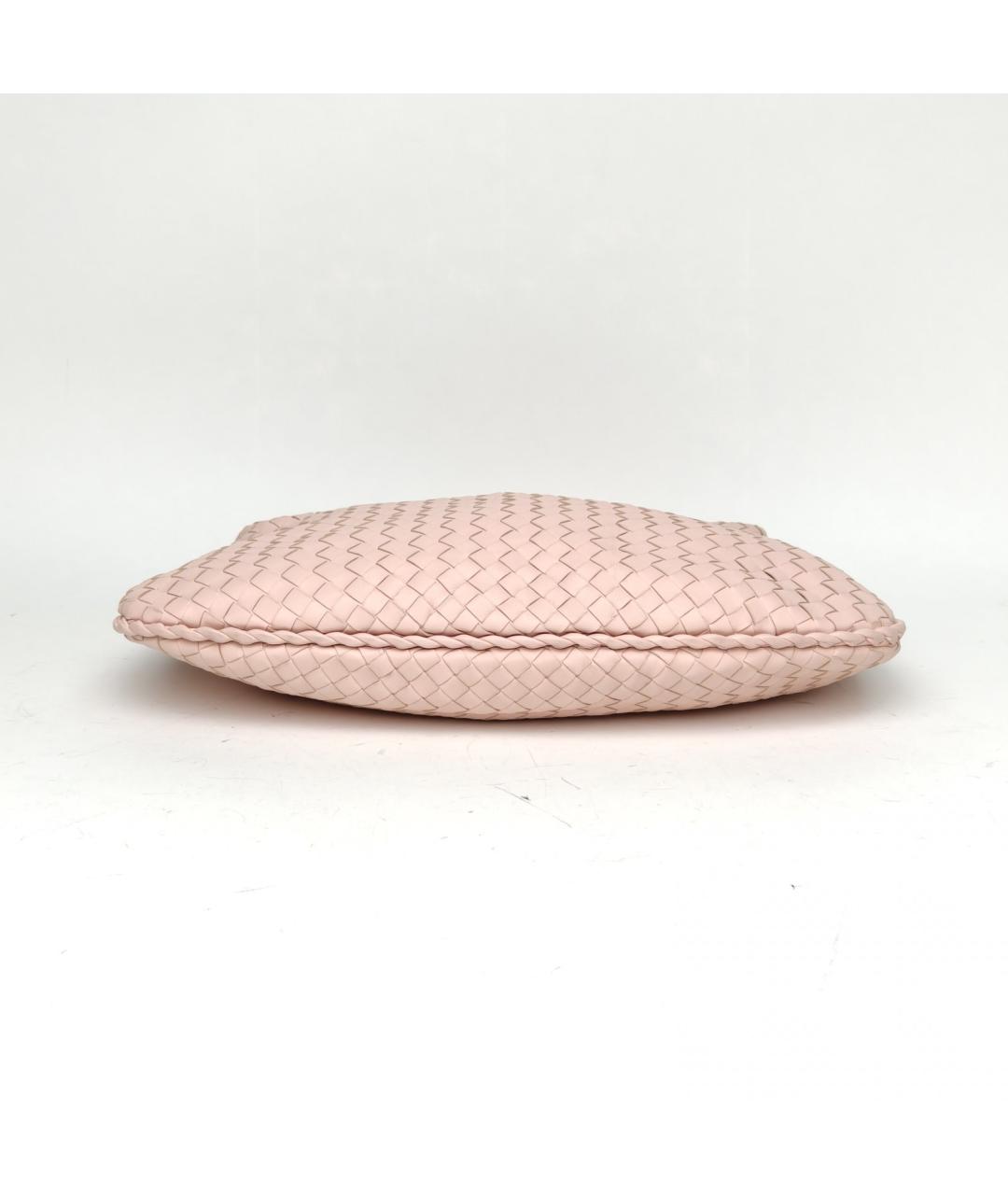 BOTTEGA VENETA Розовая кожаная сумка через плечо, фото 7