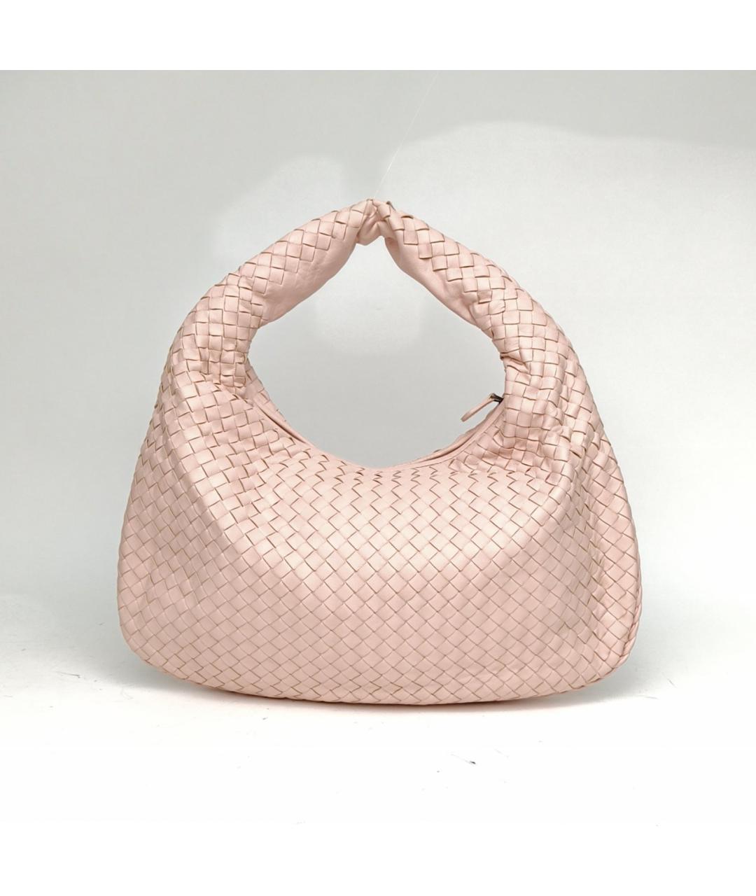 BOTTEGA VENETA Розовая кожаная сумка через плечо, фото 4