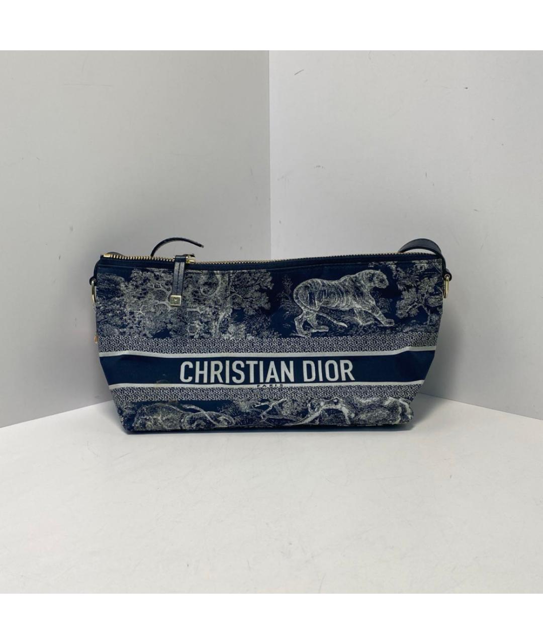 CHRISTIAN DIOR Синяя сумка через плечо, фото 9