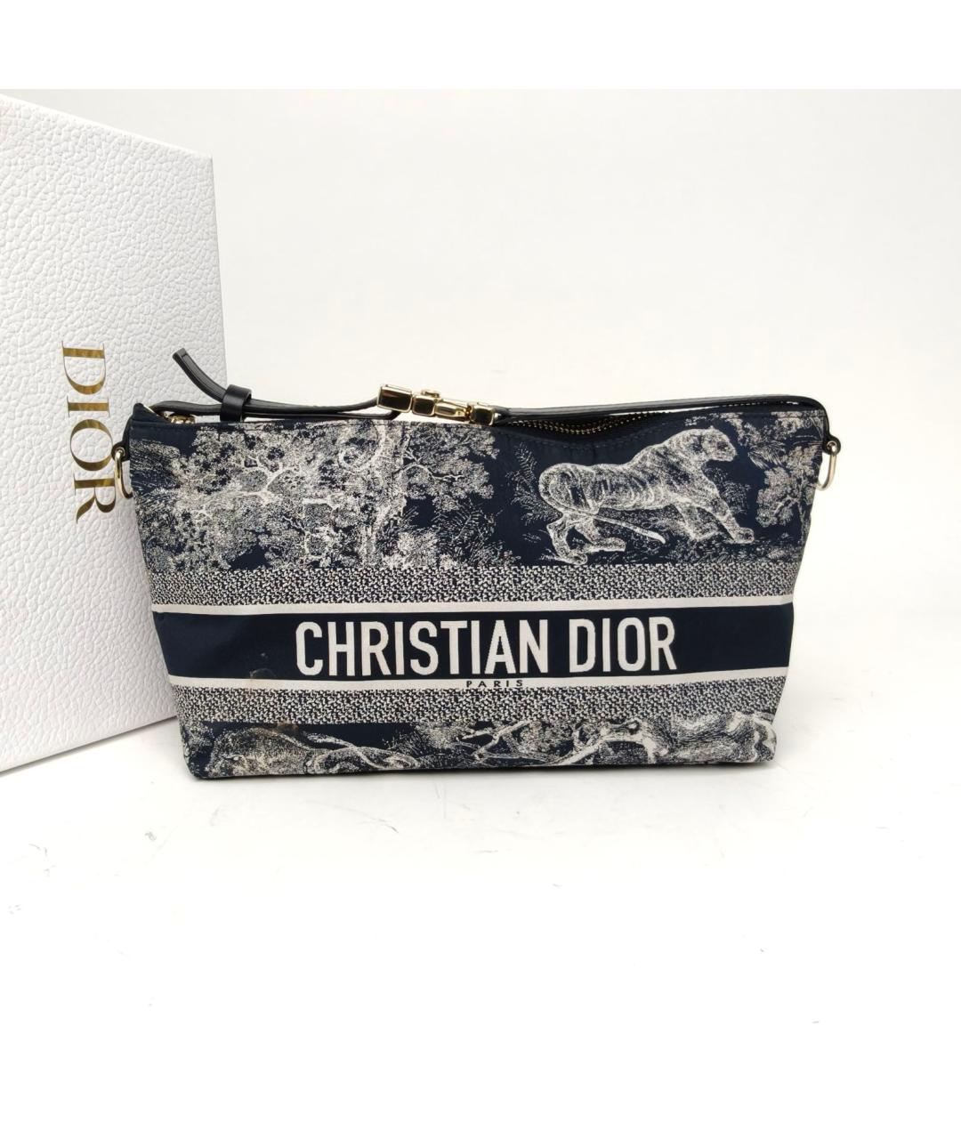 CHRISTIAN DIOR Синяя сумка через плечо, фото 8