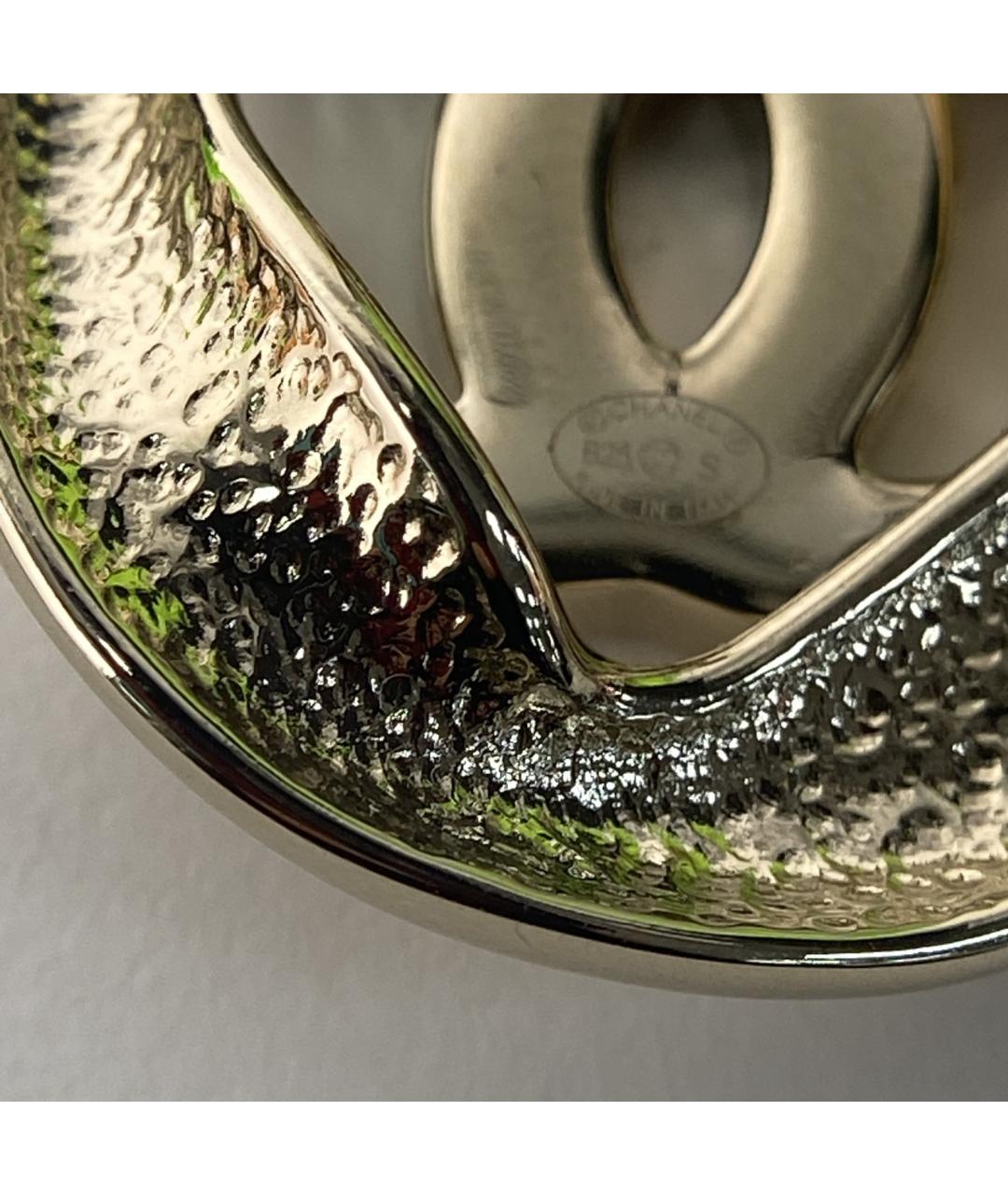 CHANEL Золотые металлические серьги, фото 8