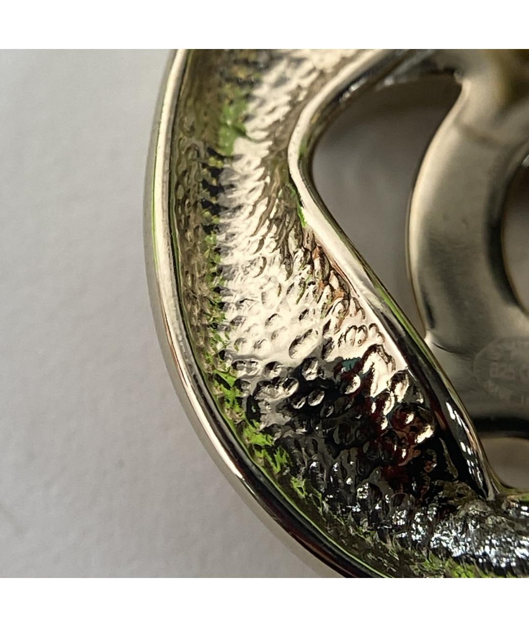 CHANEL Золотые металлические серьги, фото 9