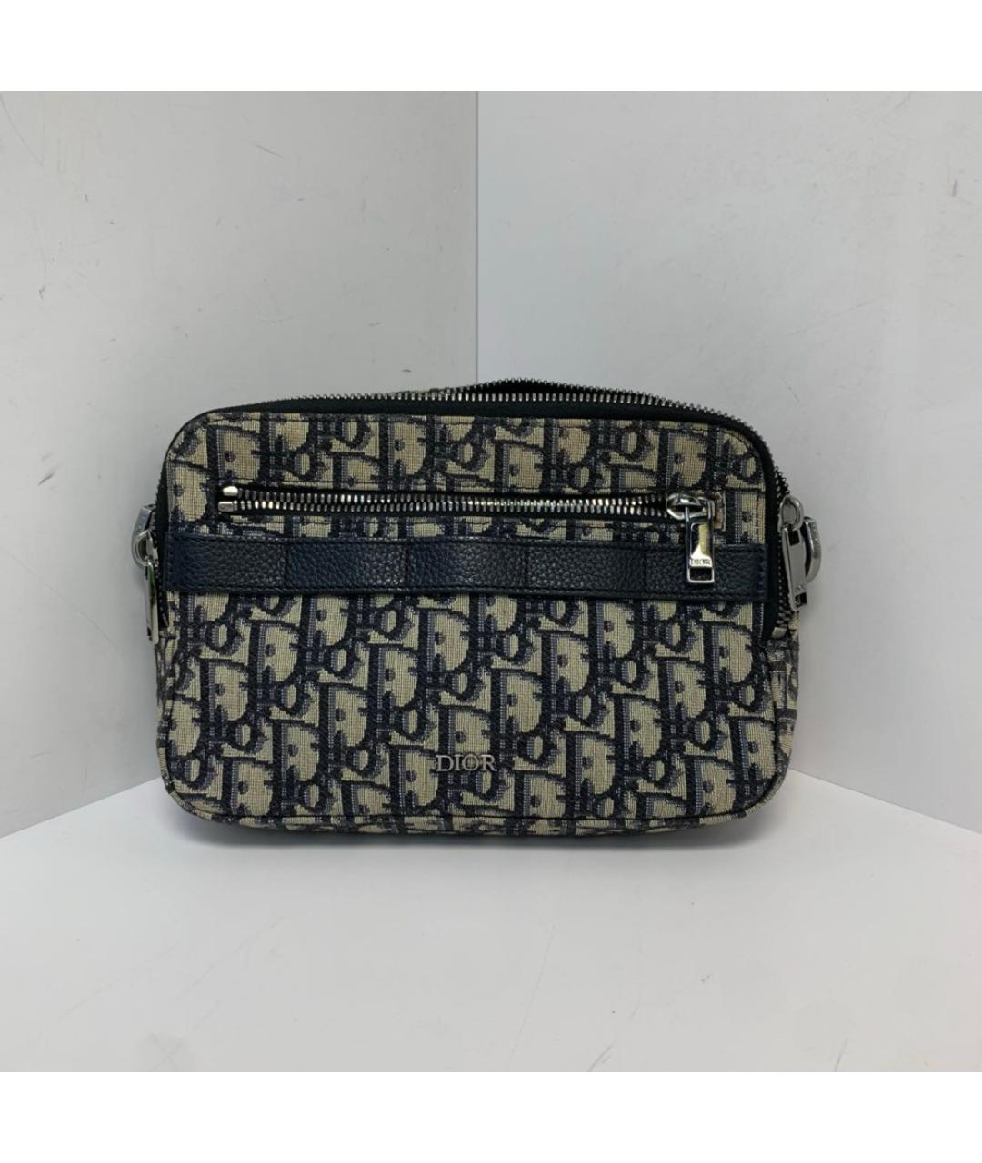 CHRISTIAN DIOR Синяя сумка через плечо, фото 8