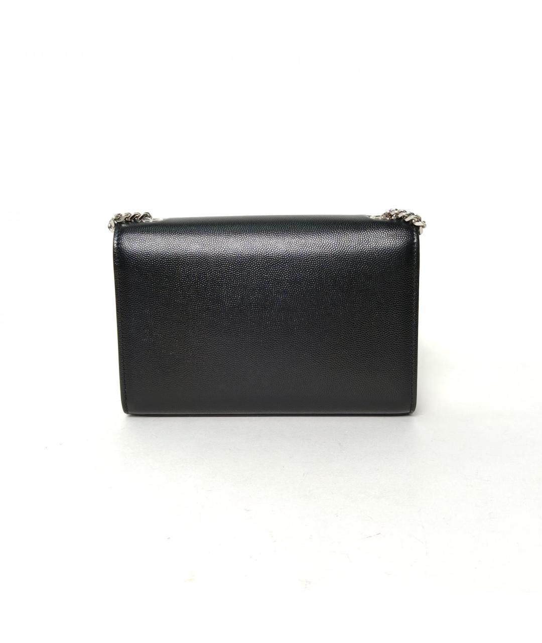 SAINT LAURENT Черная кожаная сумка через плечо, фото 4