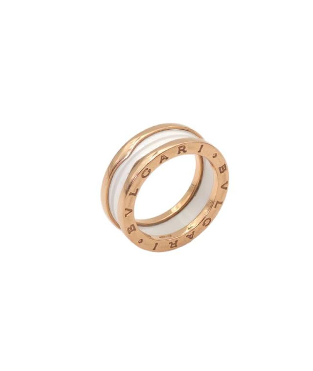 BVLGARI Белое кольцо из розового золота, фото 10