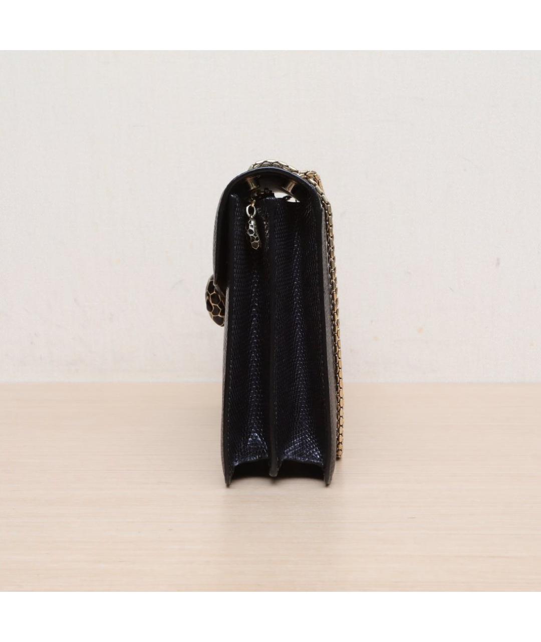 BVLGARI Черная кожаная сумка через плечо, фото 5