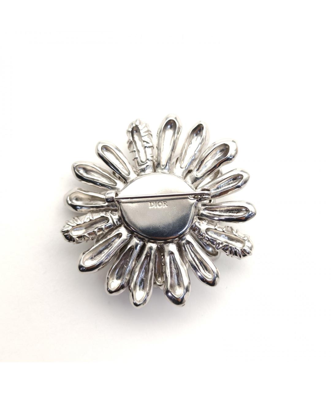 CHRISTIAN DIOR Серебряная металлическая булавка / брошь, фото 3