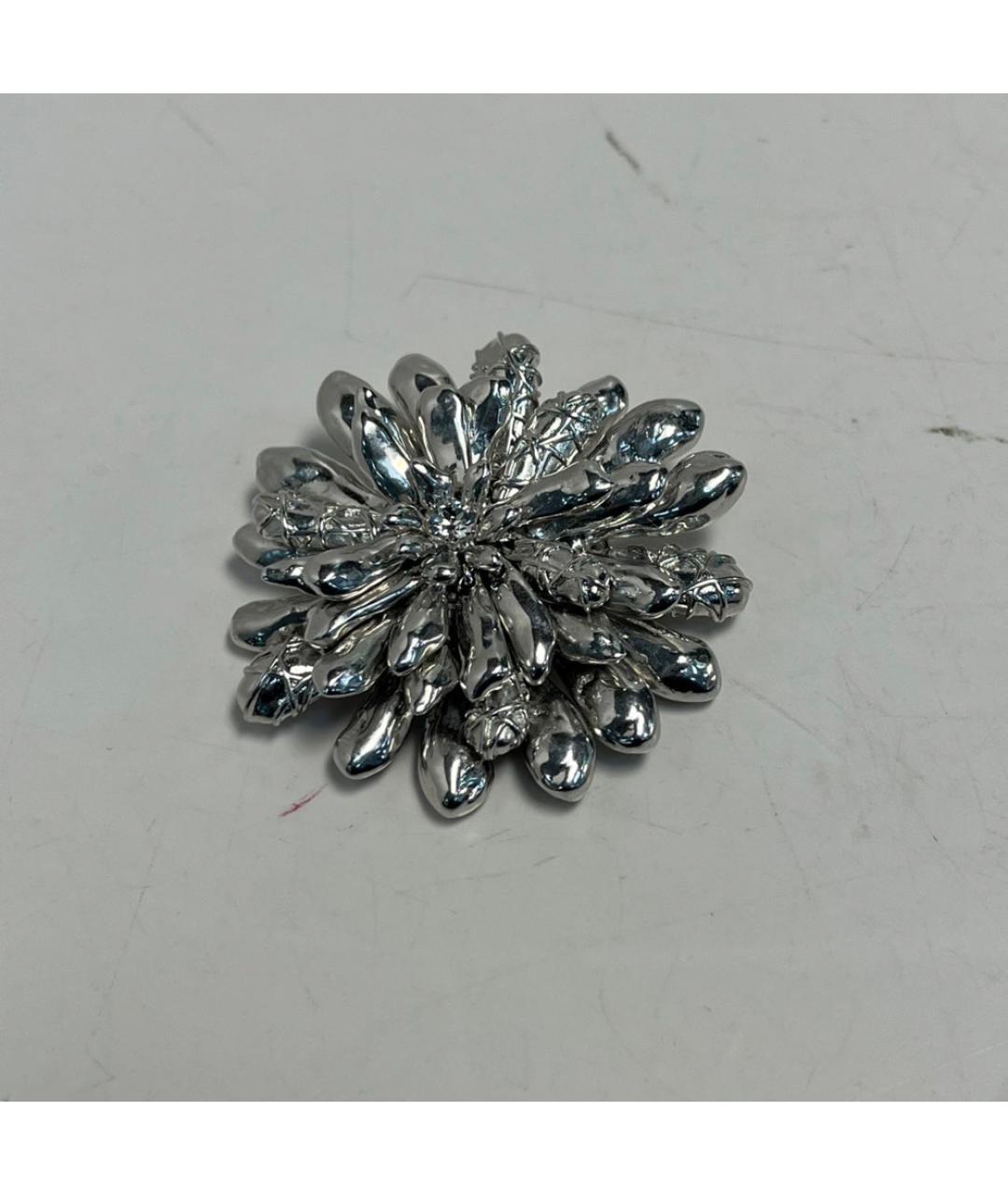 CHRISTIAN DIOR Серебряная металлическая булавка / брошь, фото 5
