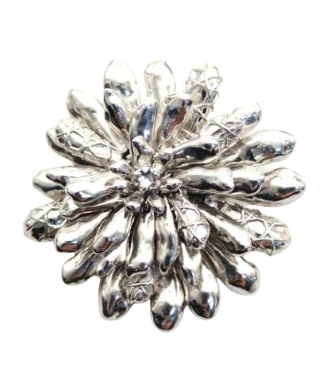 CHRISTIAN DIOR Серебряная металлическая булавка / брошь, фото 1
