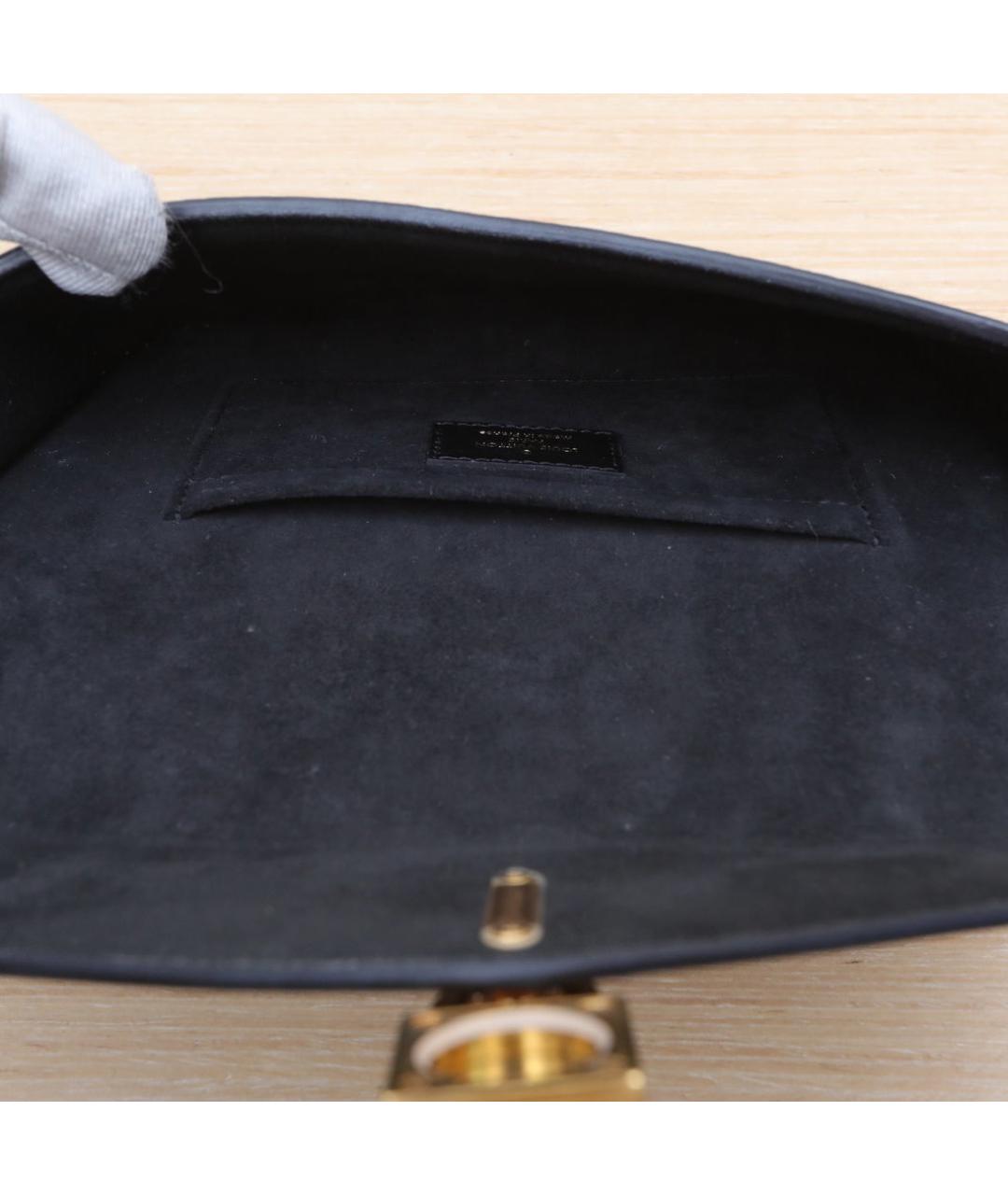 LOUIS VUITTON Коричневая кожаная сумка через плечо, фото 9