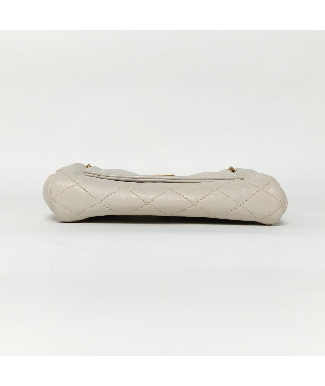 SAINT LAURENT Серая кожаная сумка через плечо, фото 8