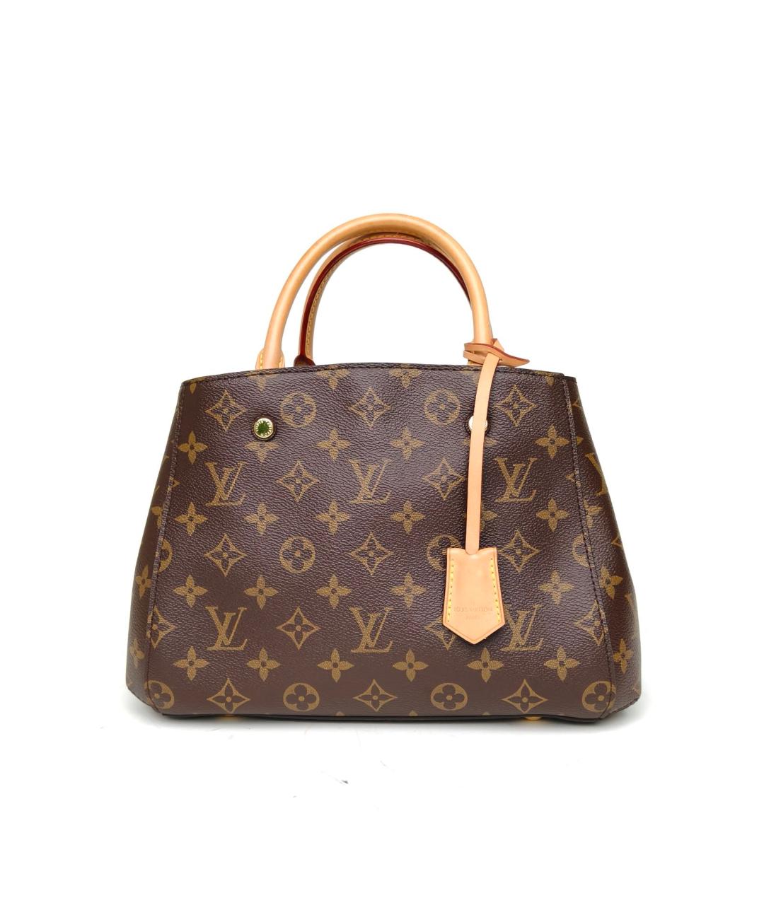 LOUIS VUITTON Коричневая сумка с короткими ручками, фото 4