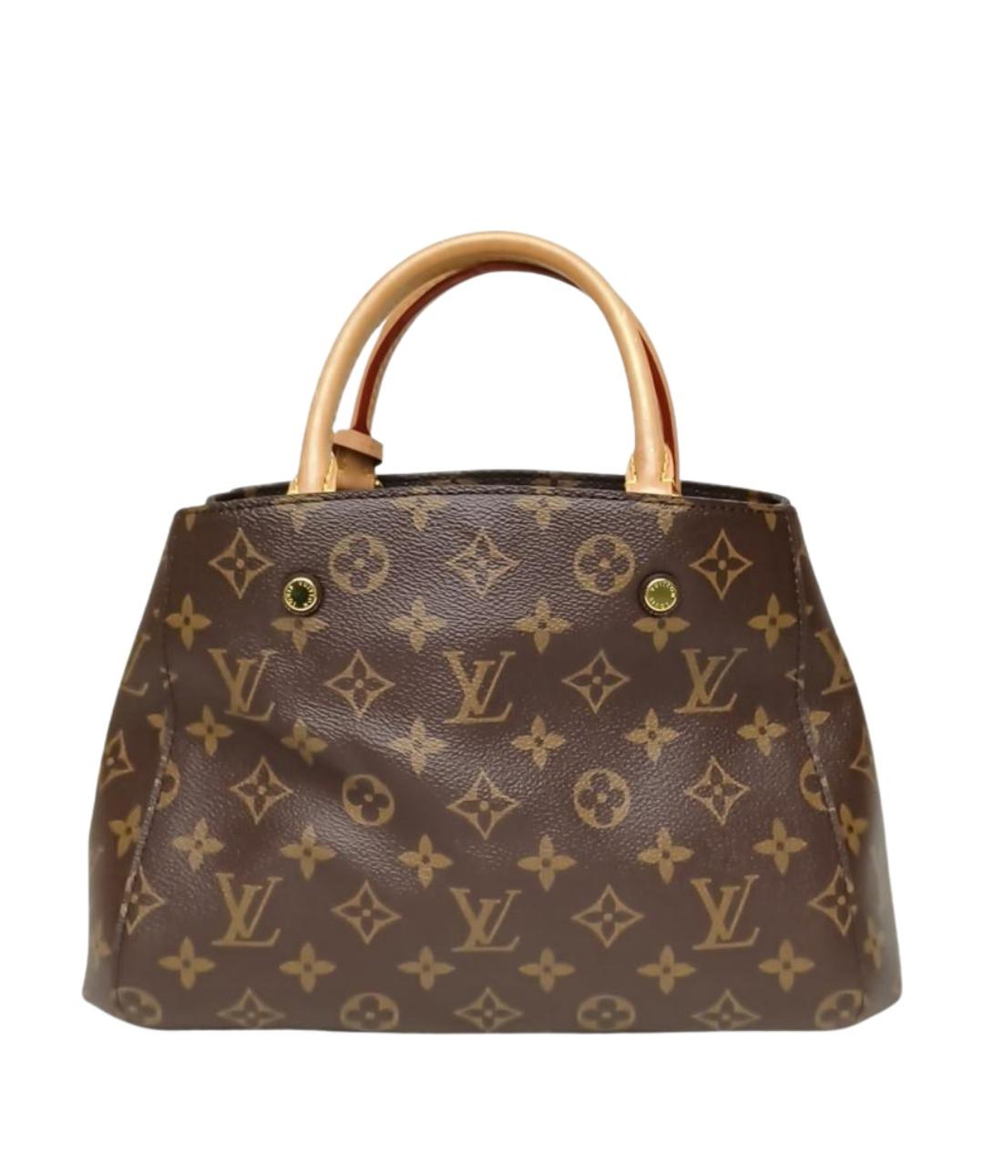 LOUIS VUITTON Коричневая сумка с короткими ручками, фото 1