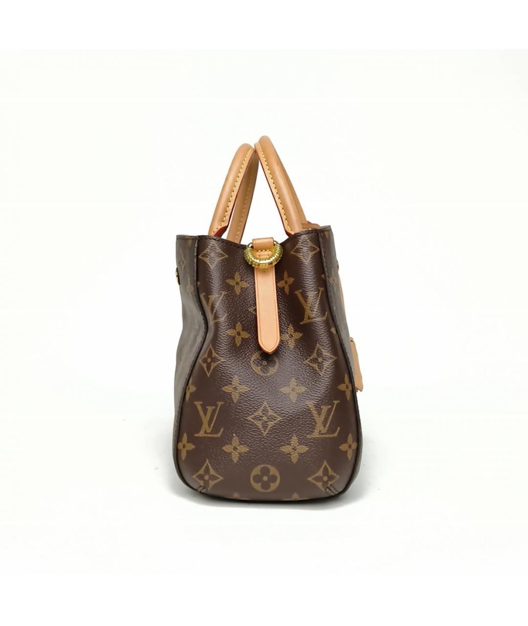 LOUIS VUITTON Коричневая сумка с короткими ручками, фото 3