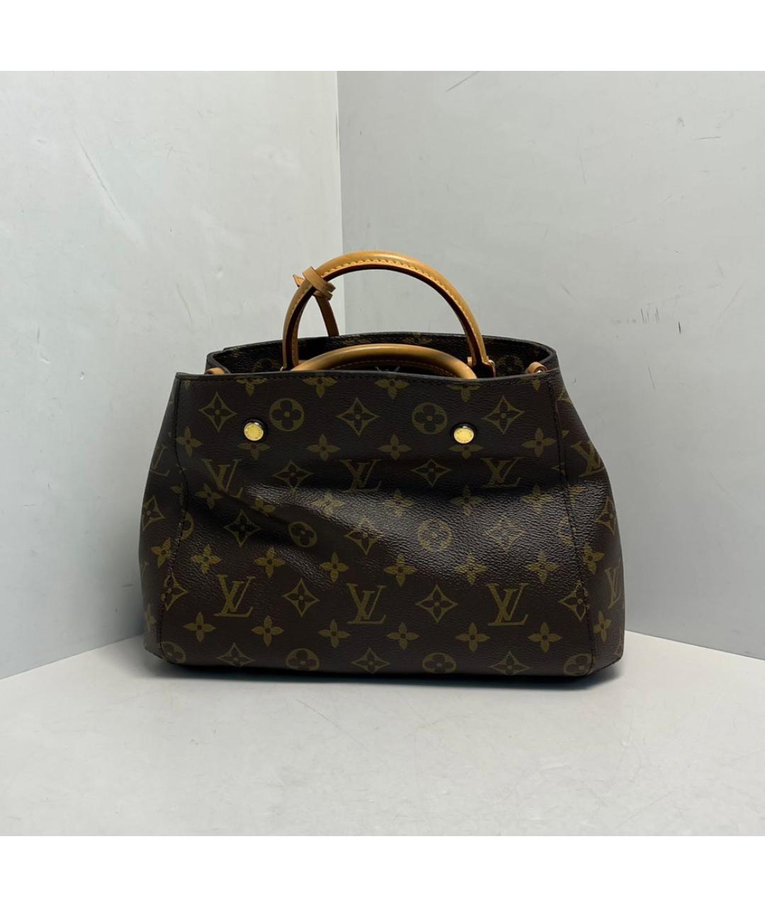 LOUIS VUITTON Коричневая сумка с короткими ручками, фото 9