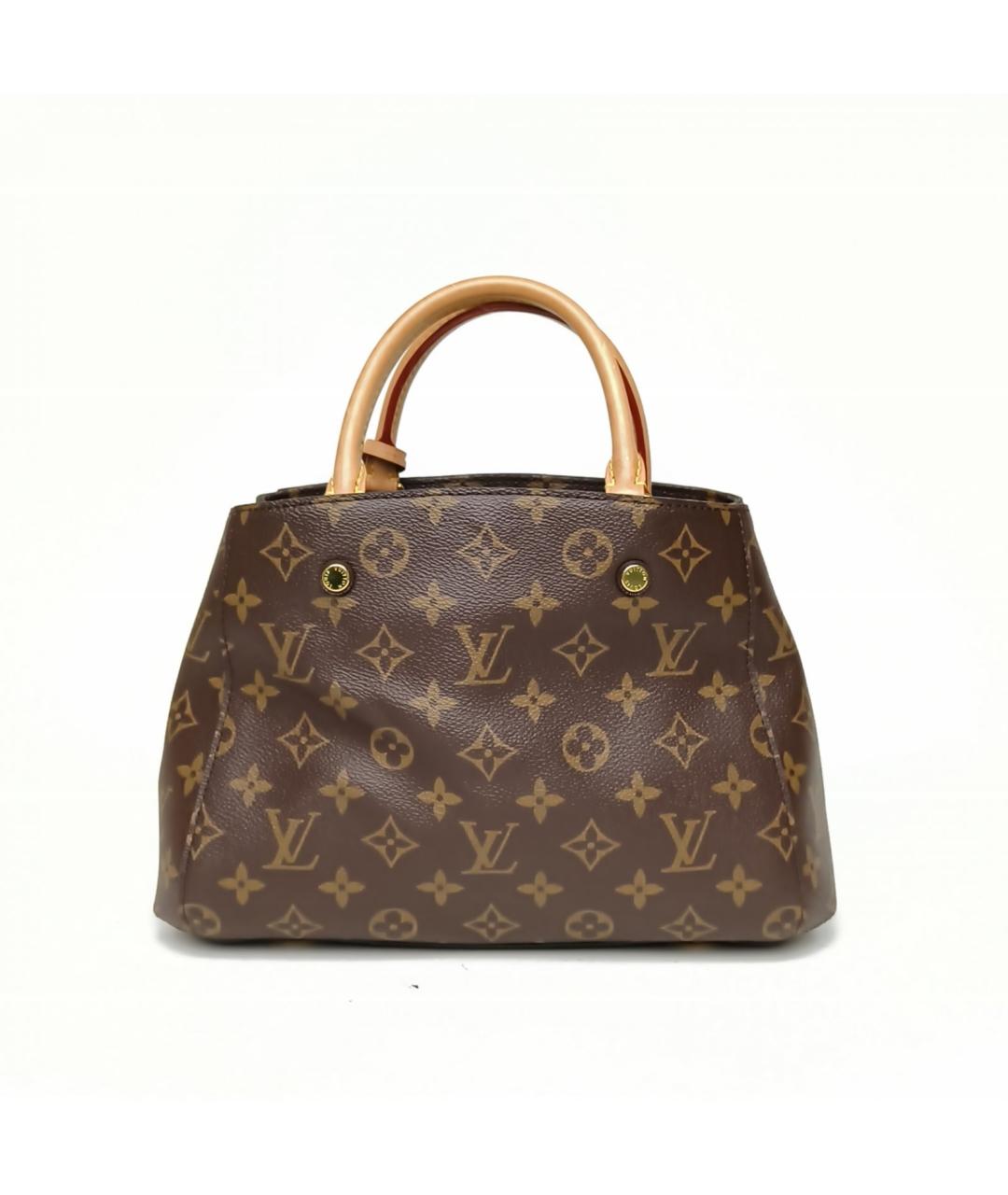 LOUIS VUITTON Коричневая сумка с короткими ручками, фото 2