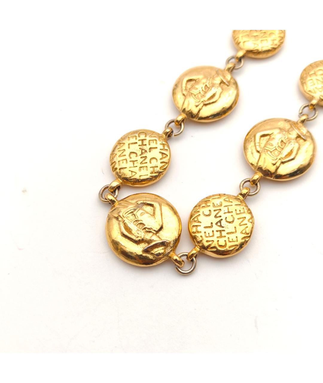 CHANEL Золотое металлическое колье, фото 5