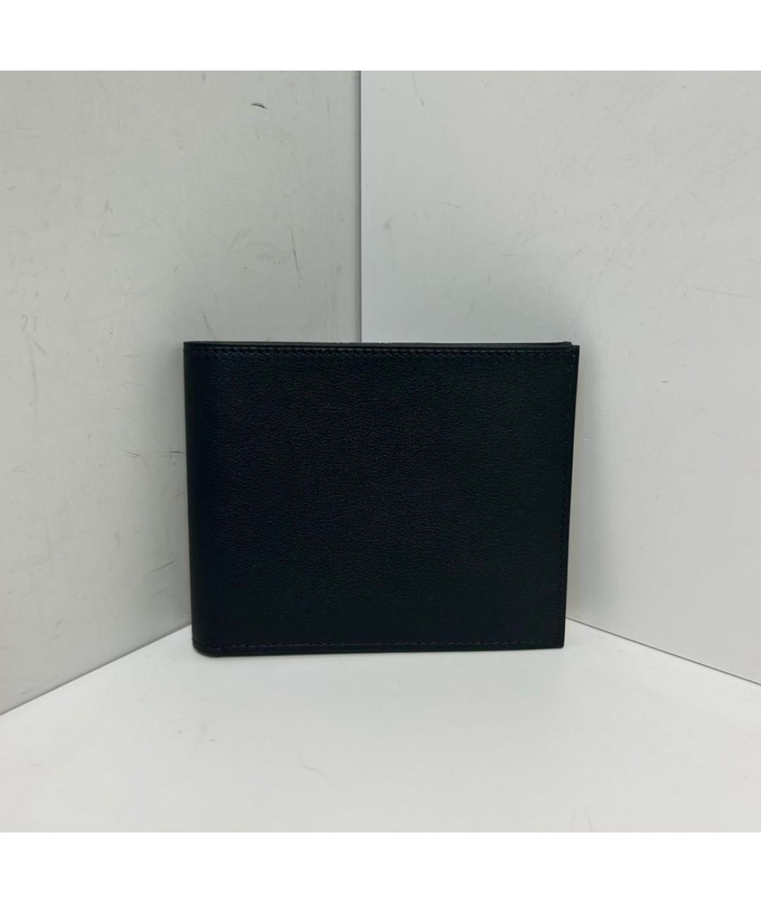 HERMES Черный кожаный кошелек, фото 9