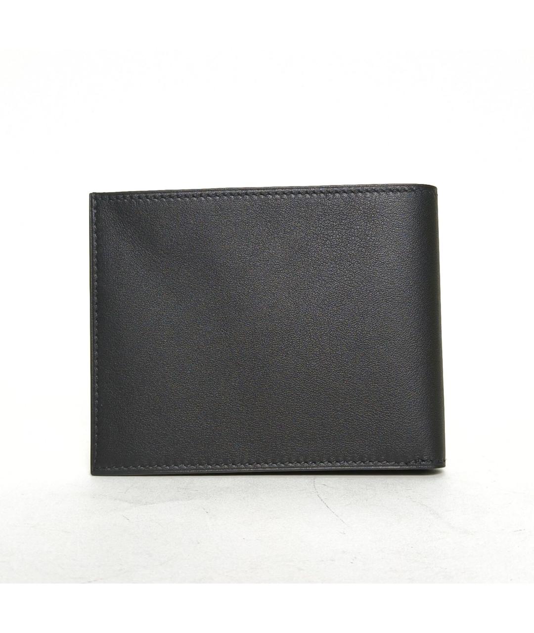 HERMES Черный кожаный кошелек, фото 2