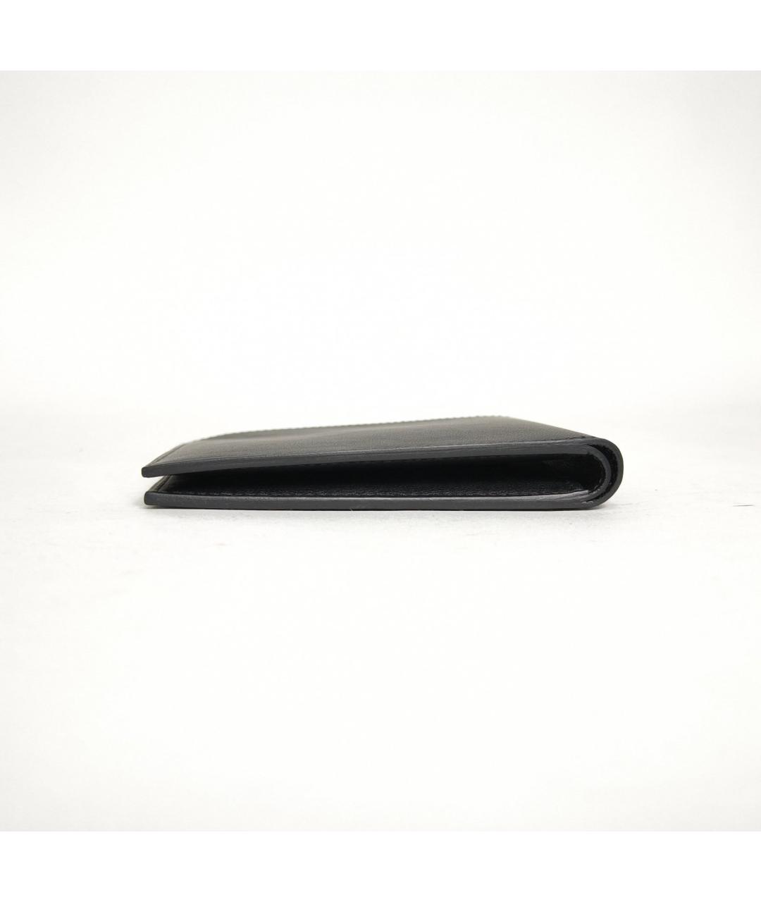 HERMES Черный кожаный кошелек, фото 6