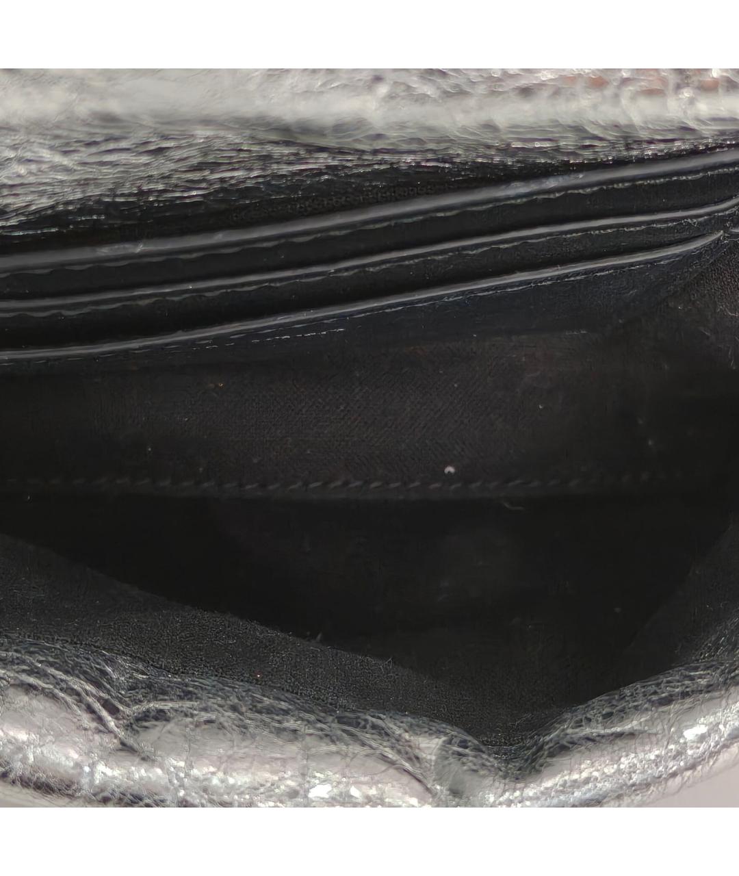BALENCIAGA Серебряная кожаная сумка через плечо, фото 7