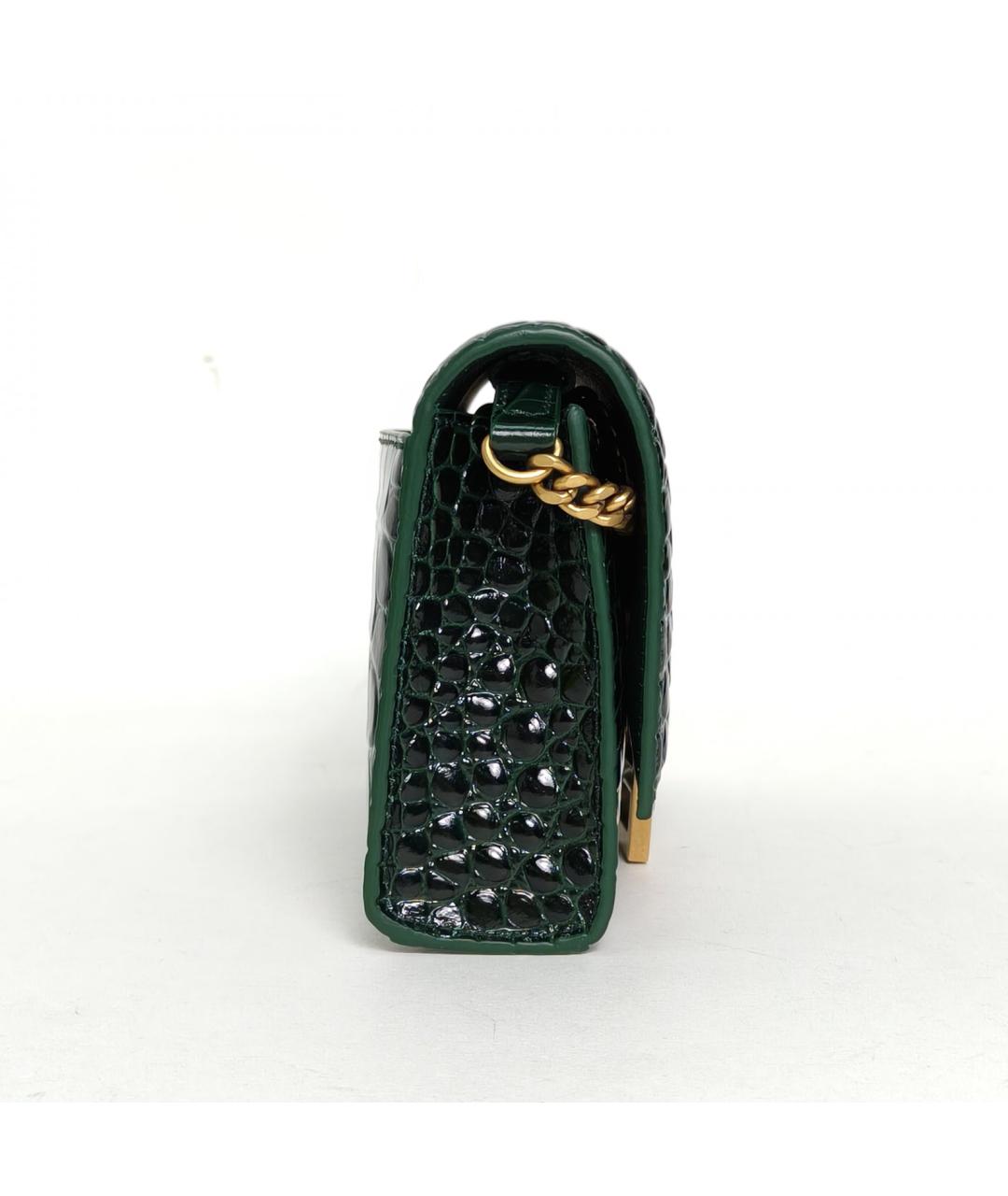 BALENCIAGA Зеленая кожаная сумка через плечо, фото 3