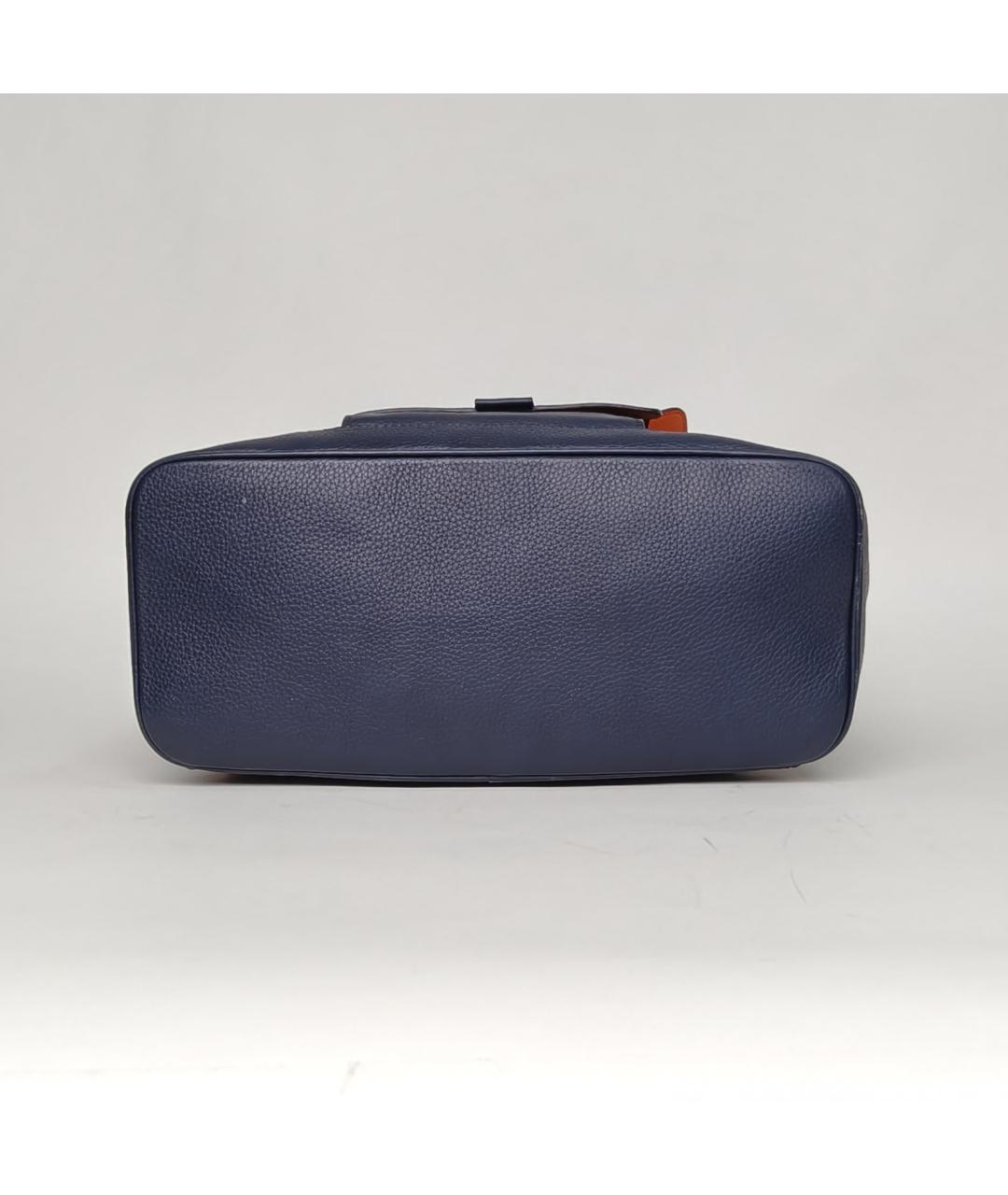 CHRISTIAN DIOR Темно-синий кожаный рюкзак, фото 6