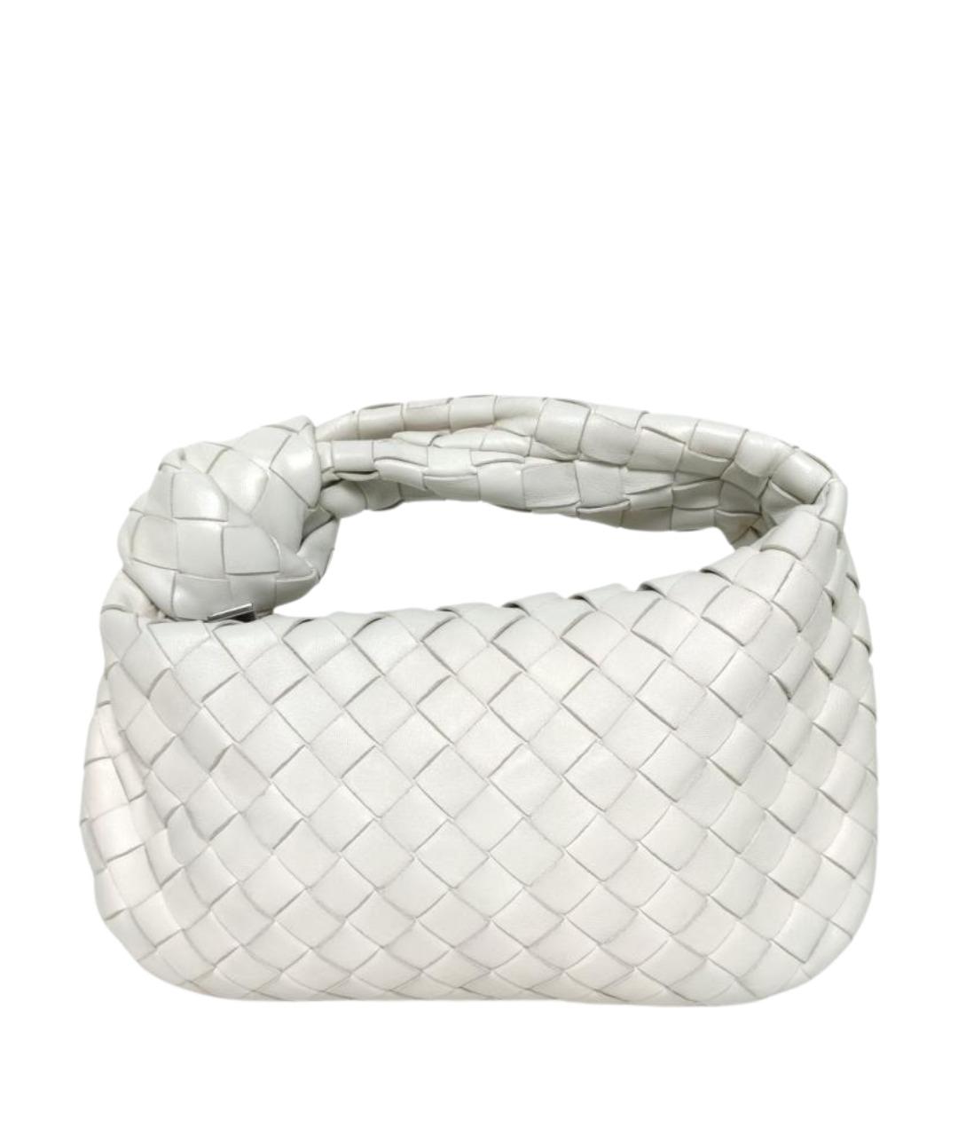 BOTTEGA VENETA Белая кожаная сумка через плечо, фото 1