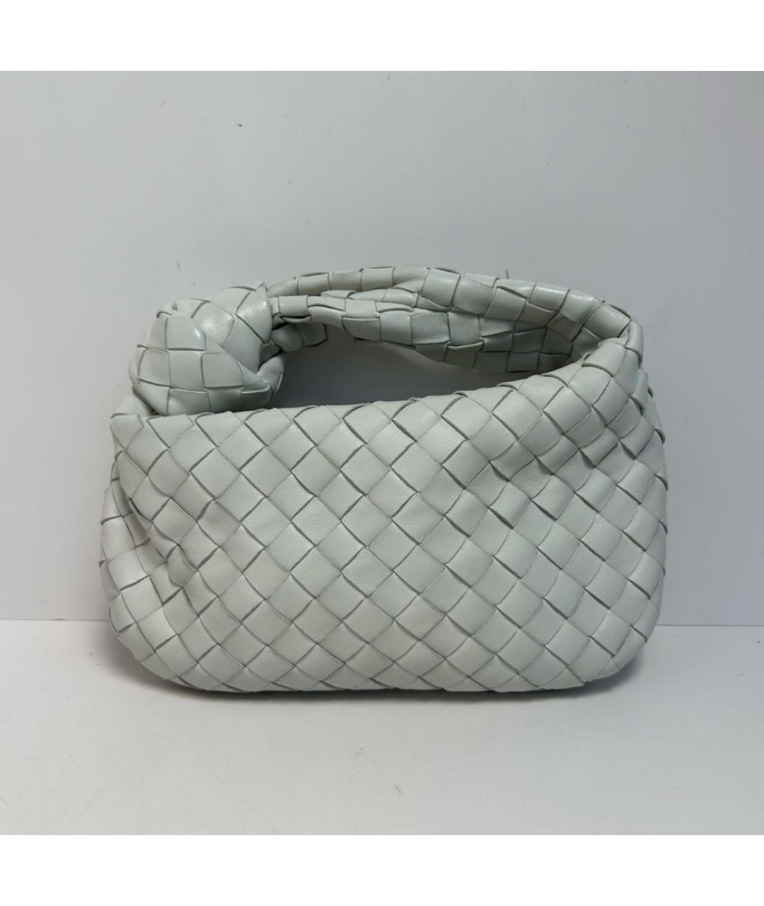 BOTTEGA VENETA Белая кожаная сумка через плечо, фото 8