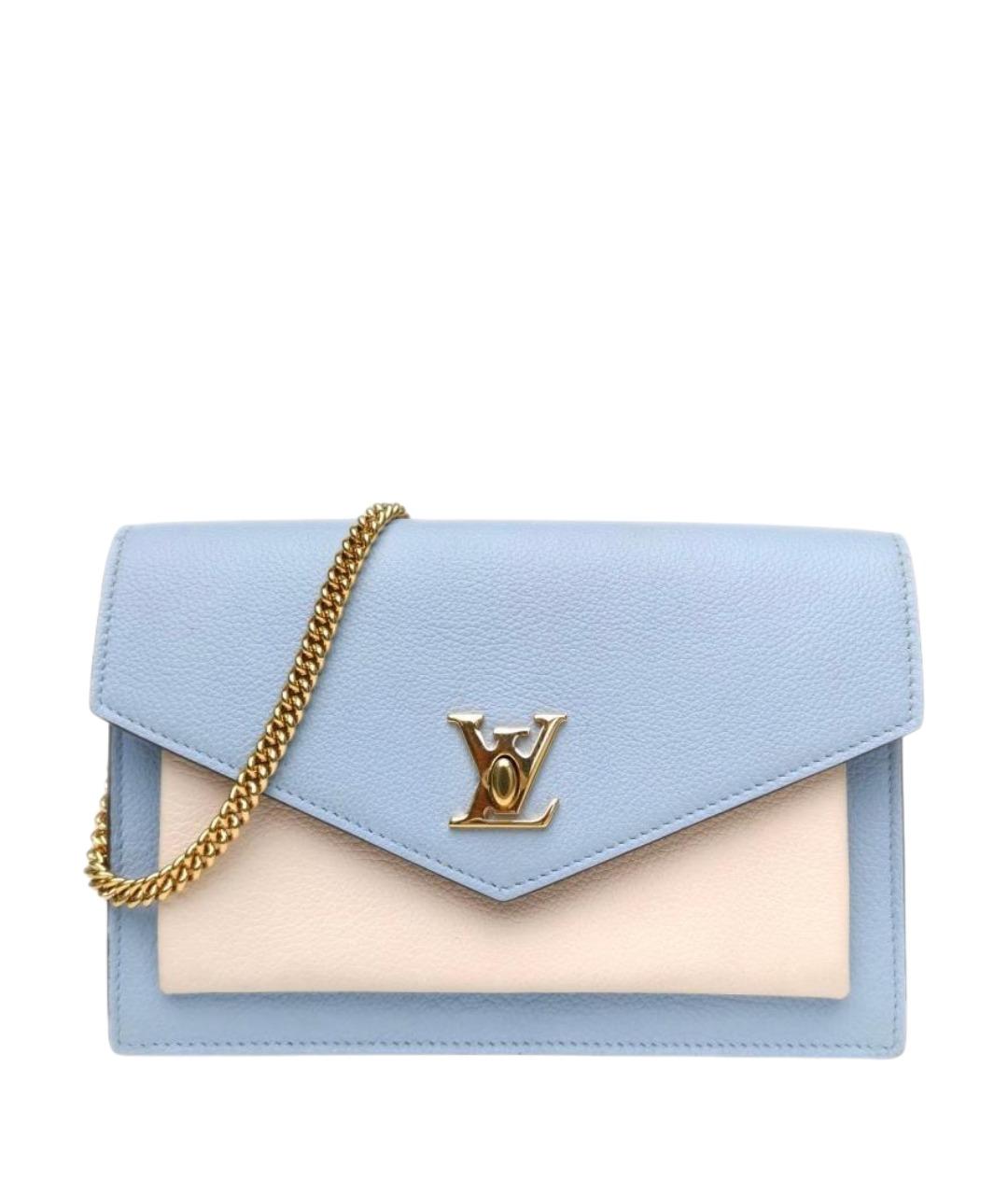 LOUIS VUITTON Голубая кожаная сумка через плечо, фото 1