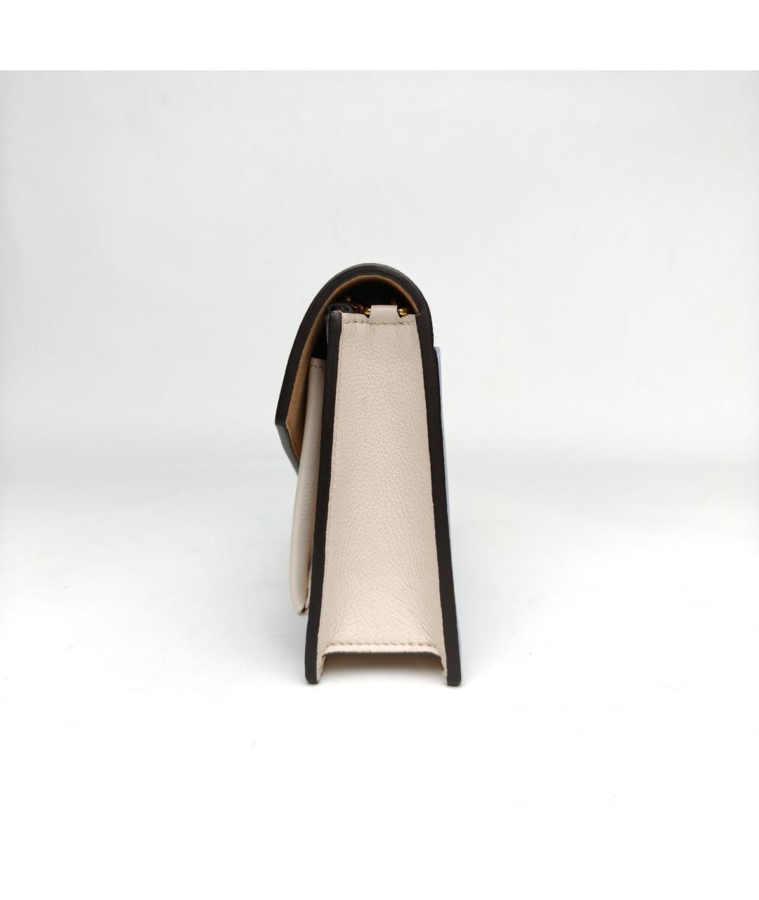 LOUIS VUITTON Голубая кожаная сумка через плечо, фото 3