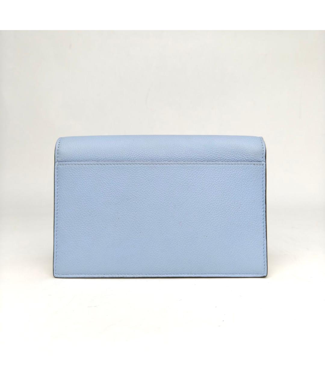 LOUIS VUITTON Голубая кожаная сумка через плечо, фото 4