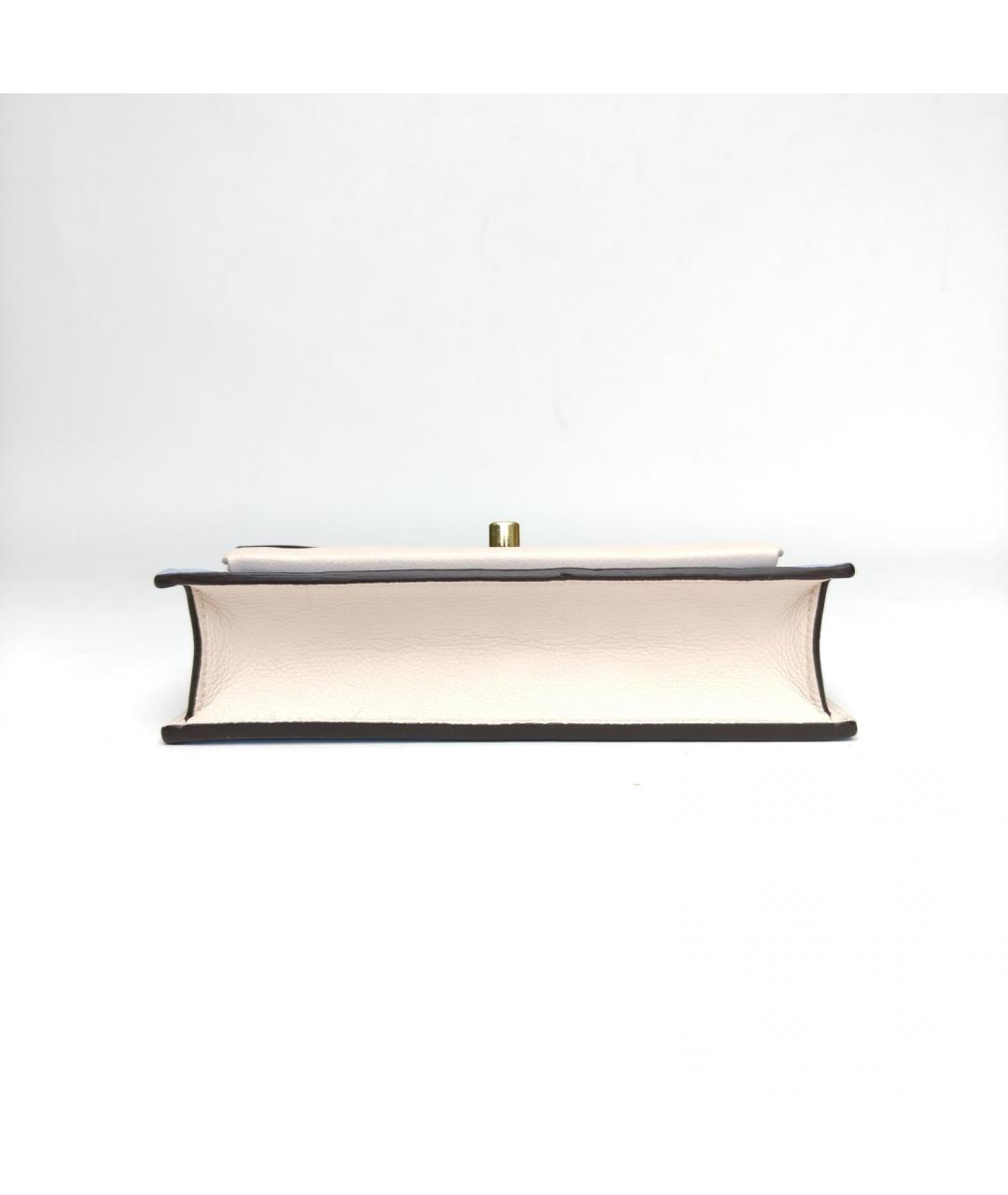 LOUIS VUITTON Голубая кожаная сумка через плечо, фото 6