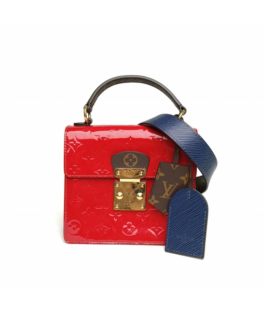 LOUIS VUITTON Красная сумка через плечо из лакированной кожи, фото 2