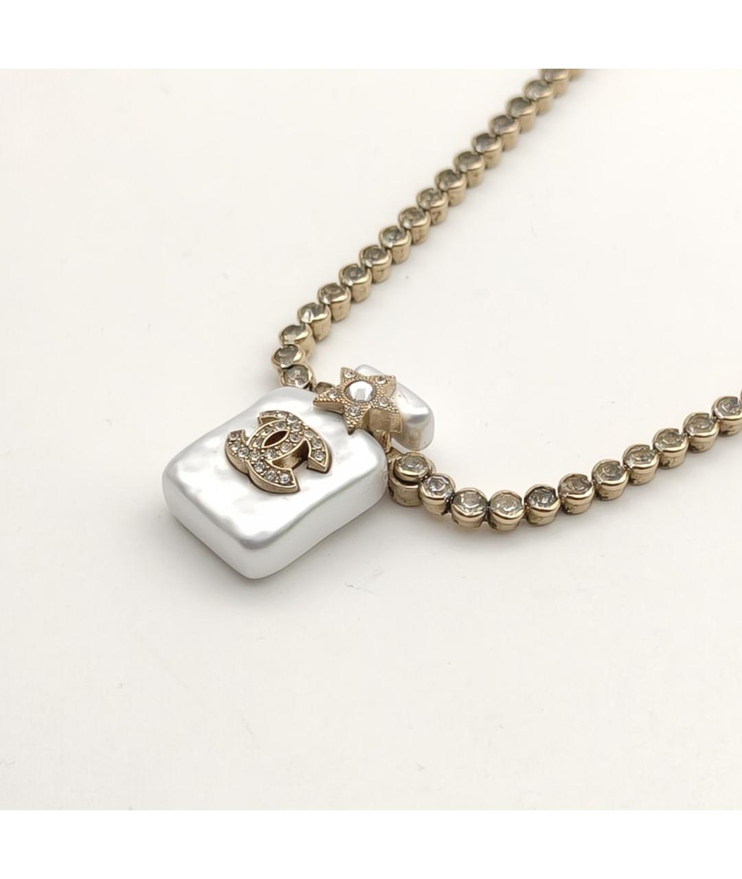 CHANEL Золотое металлическое колье, фото 3